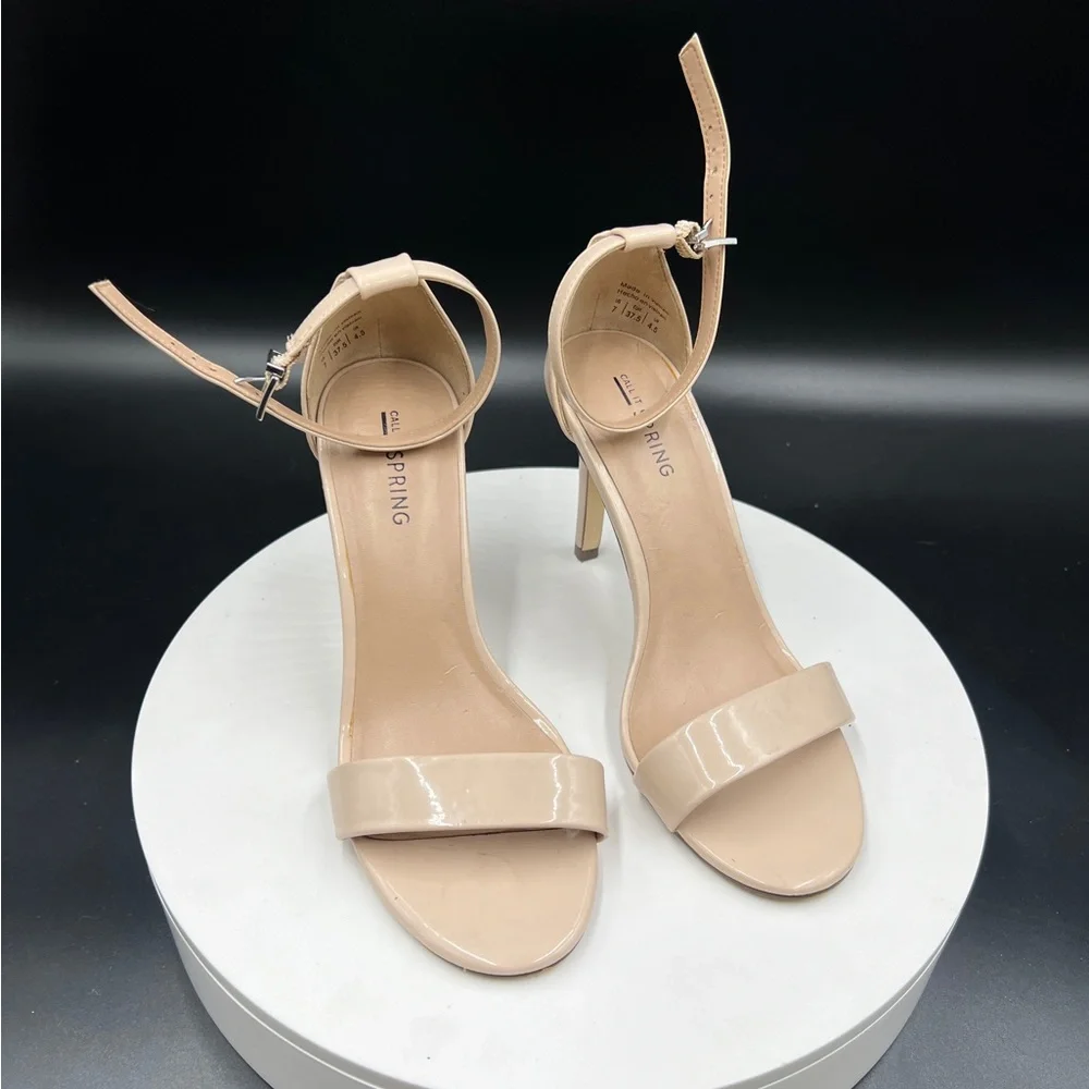 Call It Spring Nude Heels - Picture 2 of 5